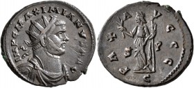 Maximianus, first reign, 286-305. Antoninianus (Bronze, 23 mm, 4.60 g, 7 h), 'C' mint (Camulodunum?), struck under Carausius, 287-293. IMP C MAXIMIANV...