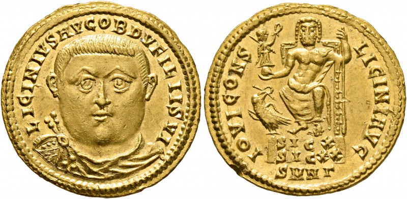Licinius I, 308-324. Aureus (Gold, 21 mm, 5.29 g, 12 h), Nicomedia, early 321. L...
