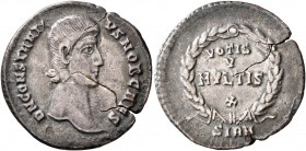 Constantius Gallus, Caesar, 351-354. Miliarense (Silver, 21 mm, 2.89 g, 7 h), Sirmium. D N CONSTANTI-VS NOB CAES Bare head of Constantius Gallus to ri...