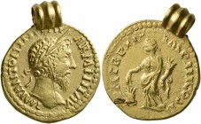 UNCERTAIN GERMANIC TRIBES, Pseudo-Imperial coinage. Mid to late 3rd century. 'Aureus' (Gold, 19 mm, 6.68 g, 12 h), imitating Marcus Aurelius, 161-180....