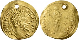 UNCERTAIN GERMANIC TRIBES, Pseudo-Imperial coinage. Mid 3rd-early 4th centuries. 'Aureus' (Gold, 18 mm, 3.84 g, 12 h), imitating Septimius Severus, 19...