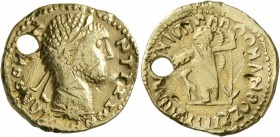 UNCERTAIN GERMANIC TRIBES, Pseudo-Imperial coinage. Mid 3rd-early 4th centuries. 'Aureus' (Gold, 20 mm, 6.19 g, 5 h), imitating Caracalla, 198-217, an...