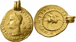 UNCERTAIN GERMANIC TRIBES, Pseudo-Imperial coinage. Mid 3rd-early 4th centuries. 'Aureus' (Gold, 21 mm, 6.15 g, 9 h), Ulów type, imitating one of the ...