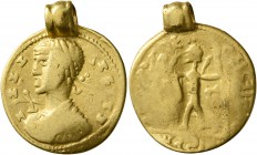UNCERTAIN GERMANIC TRIBES, Pseudo-Imperial coinage. Late 3rd-4th centuries AD. Aureus (Gold, 19 mm, 5.16 g, 1 h), imitating Probus, 276-282. X X X X -...