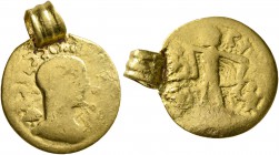 UNCERTAIN GERMANIC TRIBES, Pseudo-Imperial coinage. Late 3rd-early 4th centuries. 'Quinarius' (Gold, 15 mm, 3.29 g, 3 h), imitating Probus, 276-282. L...