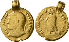 UNCERTAIN GERMANIC TRIBES, Pseudo-Imperial coinage. Late 3rd-early 4th centuries. 'Aureus' (Gold, 19 mm, 7.11 g, 11 h), imitating Diocletian, 284-305....