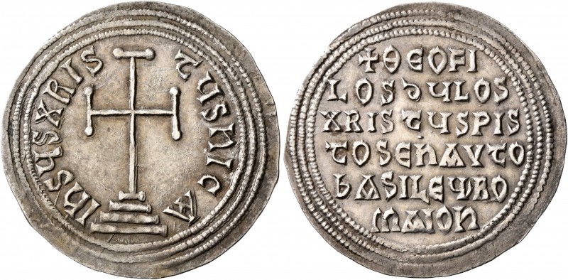 Theophilus, 829-842. Miliaresion (Silver, 28 mm, 3.03 g, 12 h), Constantinopolis...