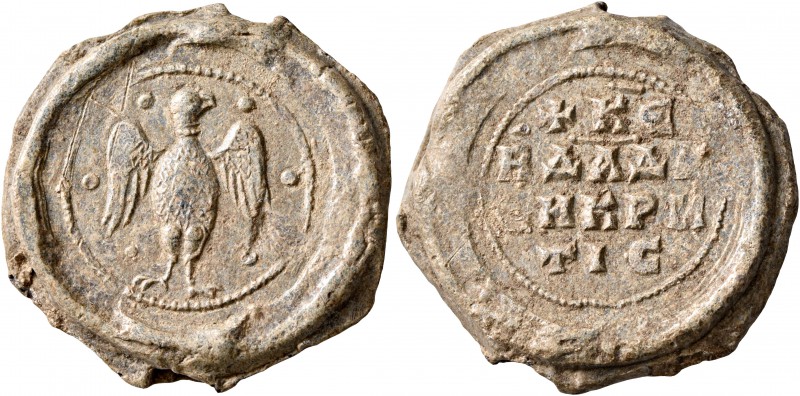 Byzantine Seals. Seal (Lead, 25 mm, 15.36 g, 11 h), David, asekretis, 2nd half o...