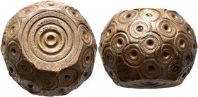 ISLAMIC, Islamic Weights. Circa 10-13th centuries. Weight of 20 Dirhams (Orichalcum, 23 mm, 59.16 g), a Seljuk or Beylik coin weight in the form of a ...