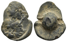 Roman Lead Tessera
(5,3g 16,8mm diameter)