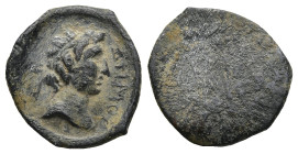 ASIA MINOR. Uncertain
PB Tessera (2,1g 14,8mm diameter)
Obv: ΔHMOC. Diademed head of Demos to right