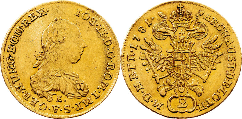 Joseph II., 2 Dukat 1781, E, Karlsburg Category : Gold - Habsburg
Country/Regio...
