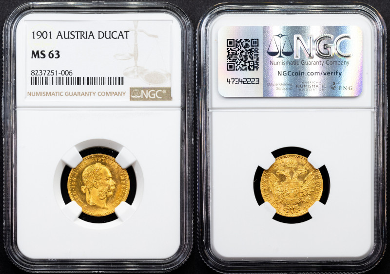 Franz Joseph I., 1 Dukat 1901, Vienna Category : Gold - Habsburg
Country/Region...