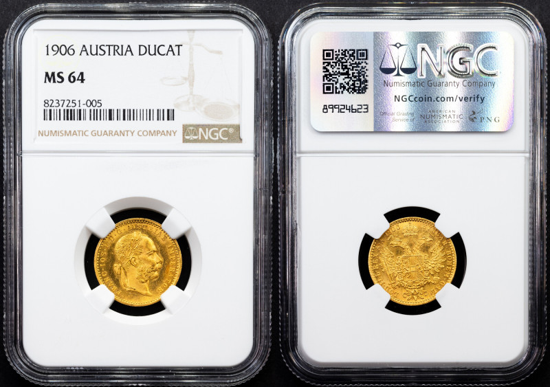 Franz Joseph I., 1 Dukat 1906, Vienna Category : Gold - Habsburg
Country/Region...