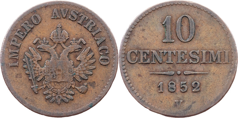 Franz Joseph I., 10 Centesimi 1852, V, Venice Category : Habsburg
Ruler/Area : ...