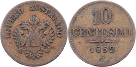 Franz Joseph I., 10 Centesimi 1852, V, Venice