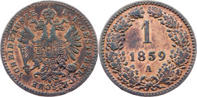 Franz Joseph I., 1 Kreuzer 1859, A, Vienna