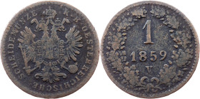 Franz Joseph I., 1 Kreuzer 1859, V, Venice