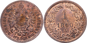 Franz Joseph I., 1 Kreuzer 1860, A, Vienna