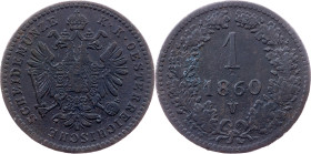 Franz Joseph I., 1 Kreuzer 1860, V, Venice