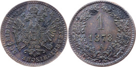 Franz Joseph I., 1 Kreuzer 1873, A, Vienna