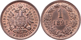 Franz Joseph I., 1 Kreuzer 1891, Vienna