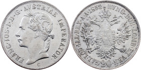 Franz Joseph I., 20 Kreuzer 1852, C
