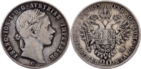 Franz Joseph I., 20 Kreuzer 1853, C