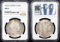 Franz Joseph I., 1 Thaler 1853, A, Vienna