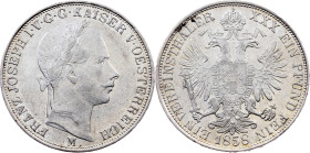 Franz Joseph I., 1 Vereinsthaler 1858, M, Milan