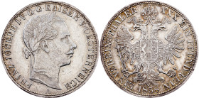 Franz Joseph I., 1 Vereinsthaler 1858, A, Vienna