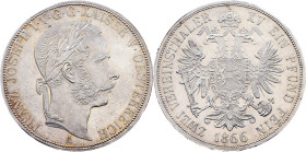 Franz Joseph I., 2 Vereinsthaler 1866, A, Vienna