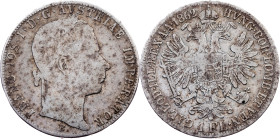 Franz Joseph I., 1 Gulden 1862, B, Kremnitz