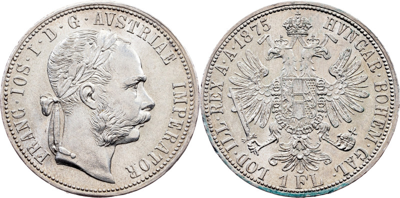 Franz Joseph I., 1 Gulden 1875, Vienna Category : Habsburg
Ruler/Area : Franz J...