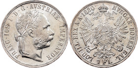 Franz Joseph I., 1 Gulden 1880, Vienna