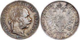 Franz Joseph I., 1 Gulden 1881, Vienna