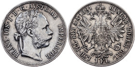 Franz Joseph I., 1 Gulden 1891, Vienna