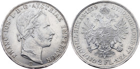 Franz Joseph I., 2 Gulden 1859, B, Kremnitz