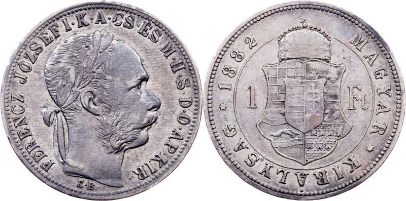 Franz Joseph I., 1 Forint 1882, KB, Kremnitz Category : Habsburg
Ruler/Area : F...