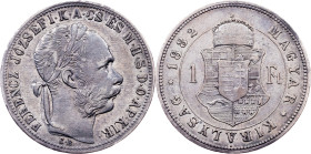 Franz Joseph I., 1 Forint 1882, KB, Kremnitz