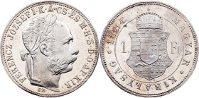 Franz Joseph I., 1 Forint 1884, KB, Kremnitz