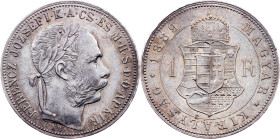 Franz Joseph I., 1 Forint 1889, KB, Kremnitz