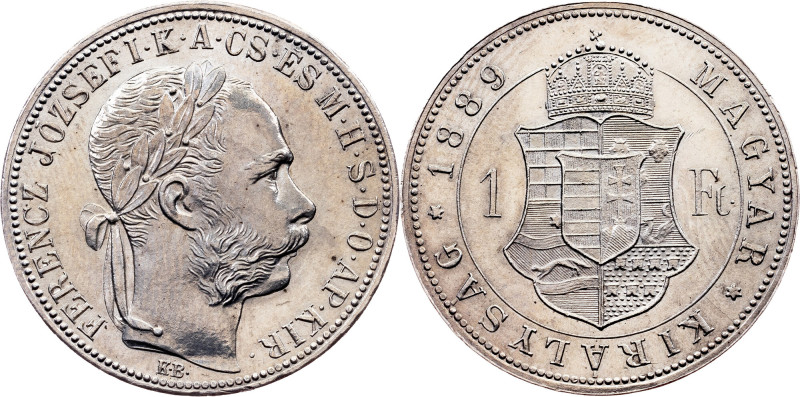 Franz Joseph I., 1 Forint 1889, KB, Kremnitz Category : Habsburg
Ruler/Area : F...