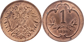 Franz Joseph I., 1 Heller 1898, Vienna