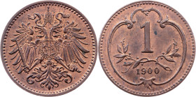 Franz Joseph I., 1 Heller 1900, Vienna