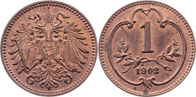 Franz Joseph I., 1 Heller 1902, Vienna