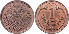 Franz Joseph I., 1 Heller 1903, Vienna