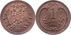Franz Joseph I., 1 Heller 1914, Vienna