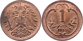 Franz Joseph I., 1 Heller 1915, Vienna
