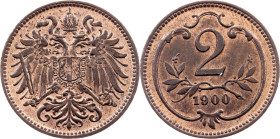 Franz Joseph I., 2 Heller 1900, Vienna